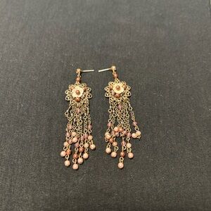 Pink/purple Dangle Earrings